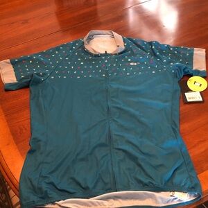 Gorgeous NWT SUGOI Blue Evolution Zap Jersey, Large